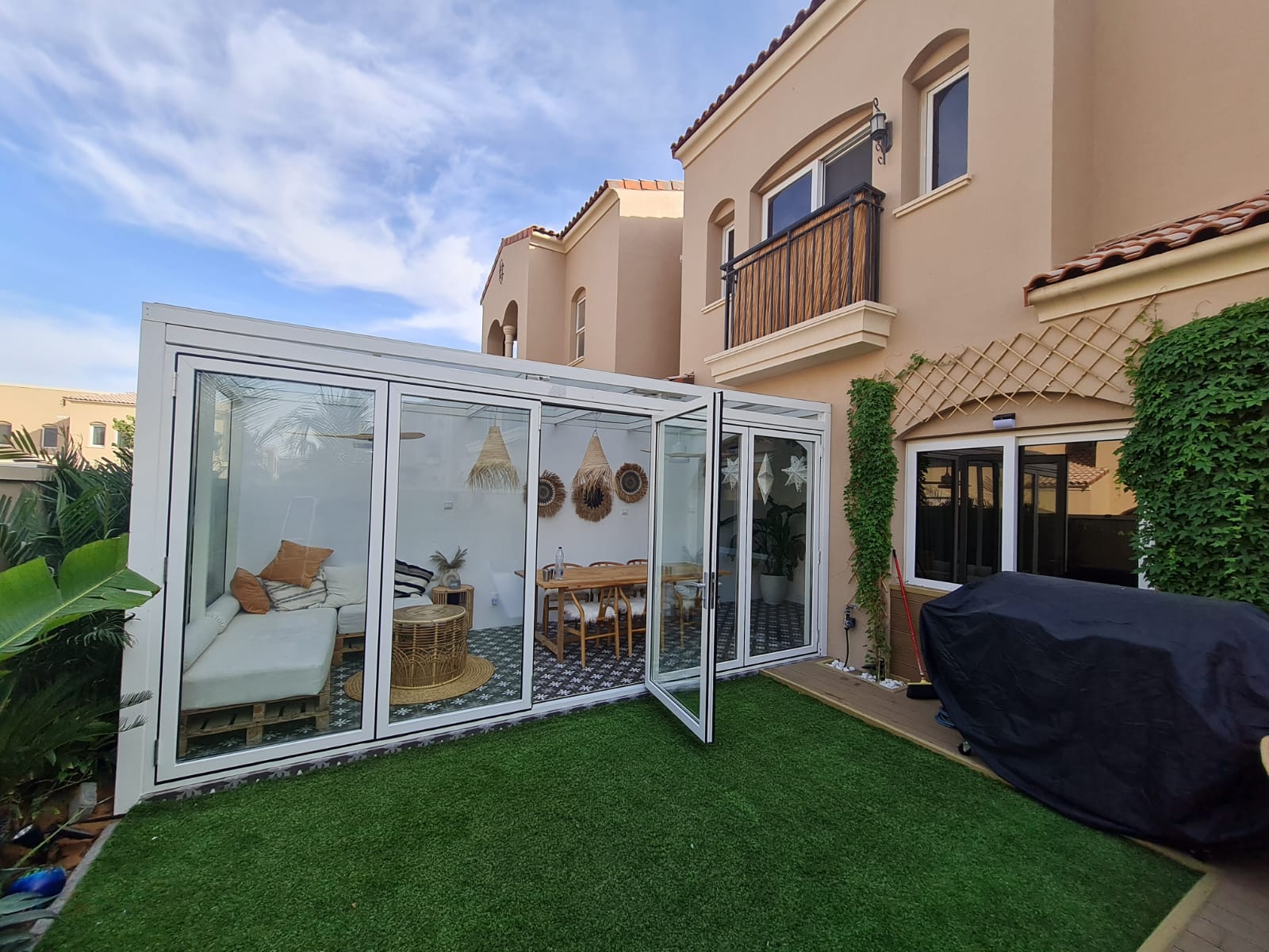 Bifold folding doors in Dubai